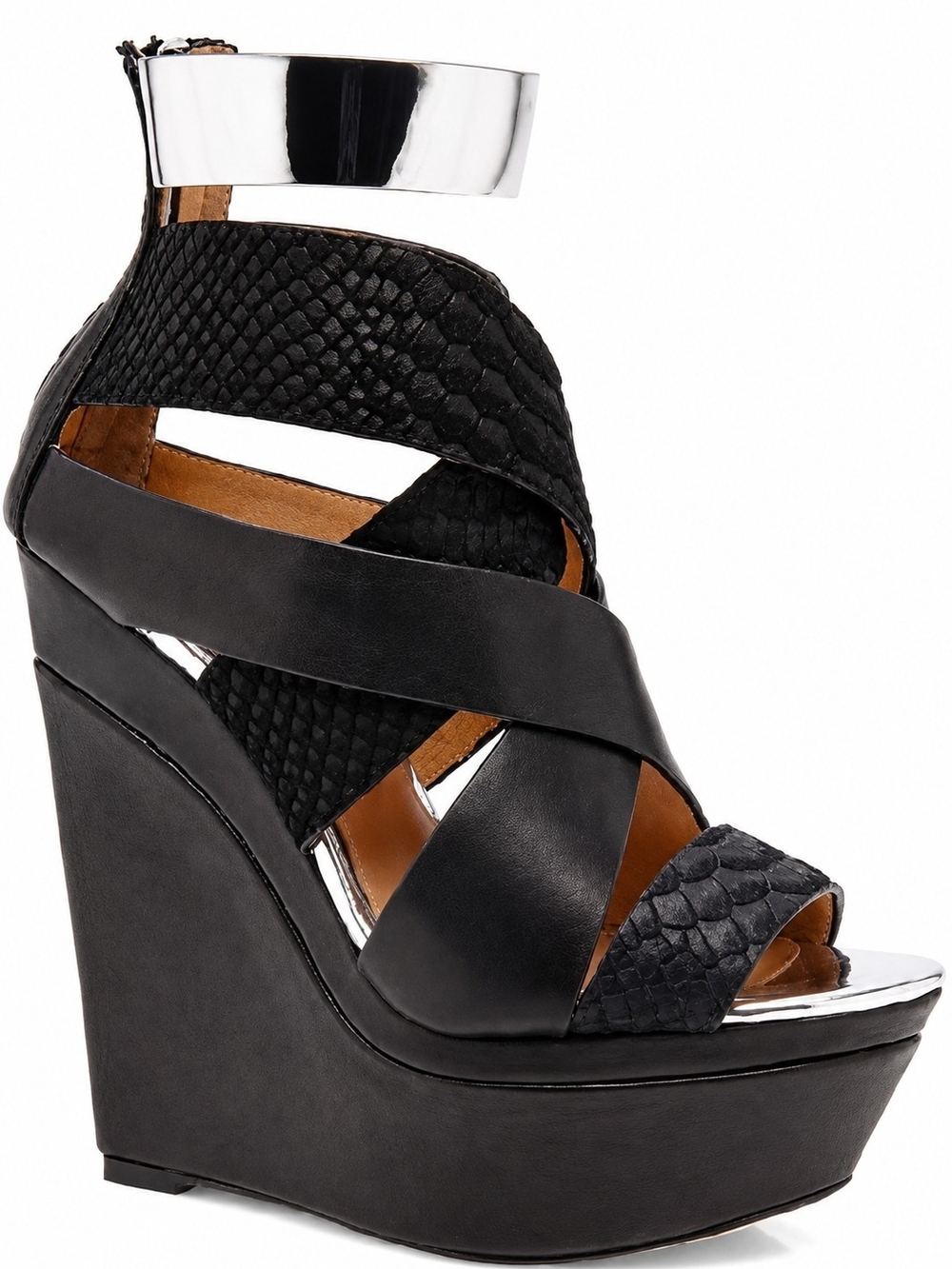 L.A.M.B. Dove Platform Wedges Size 8